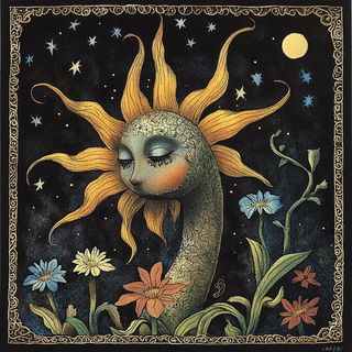 Cyanthorn style, Midjourney V6.1: traditional folk art