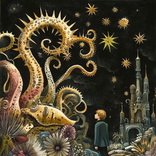 Cyanthorn style, Midjourney V6.1: editorial illustration for popular scientific magazine cover