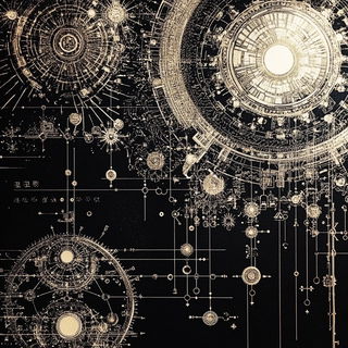 Cyanopyre style, Midjourney V6.1: technical infrastructure blueprint schematics