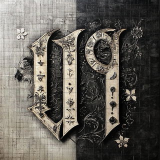 Cyanopyre style, Midjourney V6.1: typographic composition with large letters