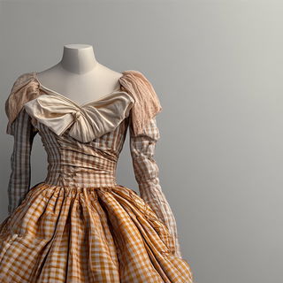 Martensite Afterstorm style, Midjourney V6.1: haute-couture fashion outfit