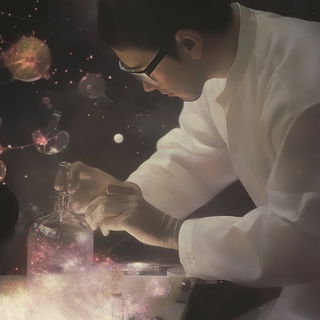 Goldpeak Terramycel style, Midjourney V6.1: editorial illustration for popular scientific magazine cover
