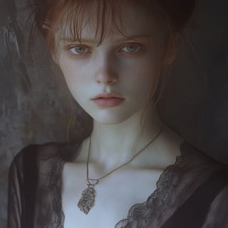 Goldpeak Terramycel style, Midjourney V6.1: photographic portrait of female protagonist