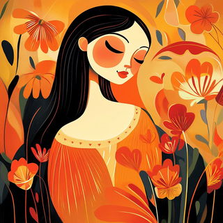 Threadscale style, Midjourney V6.1: traditional folk art