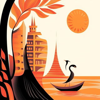 Threadscale style, Midjourney V6.1: bold minimalist logo design for Istanbul city municipal services