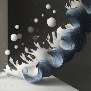 Hushscale style, Midjourney V6.1: abstract 3D render