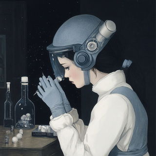 Hushscale style, Midjourney V6.1: editorial illustration for popular scientific magazine cover