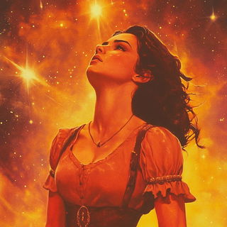 Red Ice Mosaic style, Midjourney V6.1: photographic portrait of female protagonist