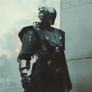 Gilt Ferris Brushworks style, Midjourney V6.1: concept art character design of retropunk steam knight