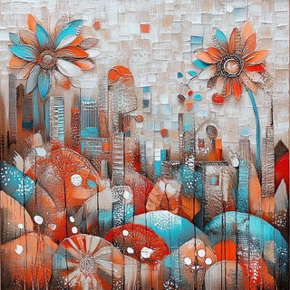 Ornamental Anime Vitreism style, Midjourney V6.1: traditional folk art