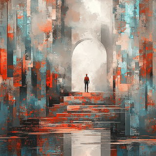 Ornamental Anime Vitreism style, Midjourney V6.1: cinematic shot from sci-fi movie