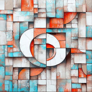 Ornamental Anime Vitreism style, Midjourney V6.1: typographic composition with large letters