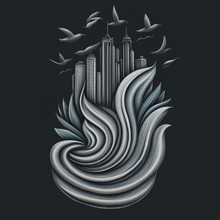 Rizocontour style, Midjourney V6.1: bold minimalist logo design for Istanbul city municipal services