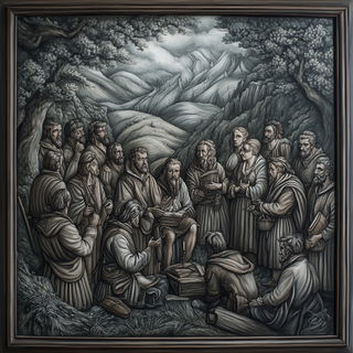 Rizocontour style, Midjourney V6.1: classical 18th-century oil painting