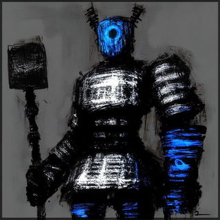 Atalanta Afterglow style, Midjourney V6.1: concept art character design of retropunk steam knight
