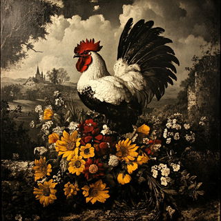 Floraferrous style, Midjourney V6.1: traditional folk art
