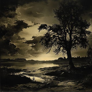 Floraferrous style, Midjourney V6.1: realistic landscape photograph of quiet dawn