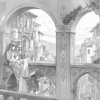 Morrowleaf style, Midjourney V6.1: black-and-white manga comic strip