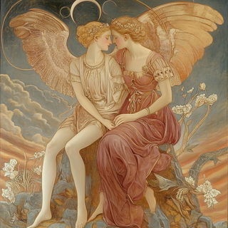 Morrowleaf style, Midjourney V6.1: classical 18th-century oil painting