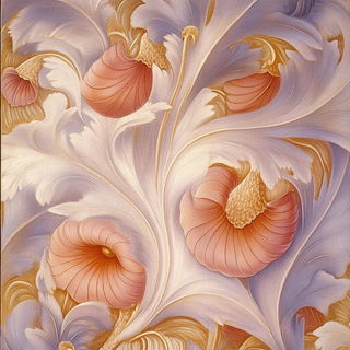 Morrowleaf style, Midjourney V6.1: creative pattern composition