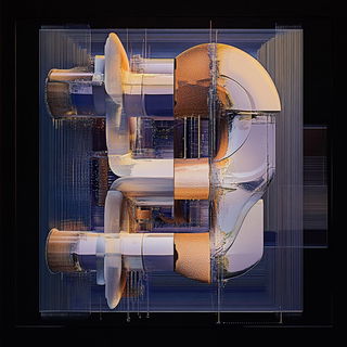 Aurum Axis style, Midjourney V6.1: typographic composition with large letters
