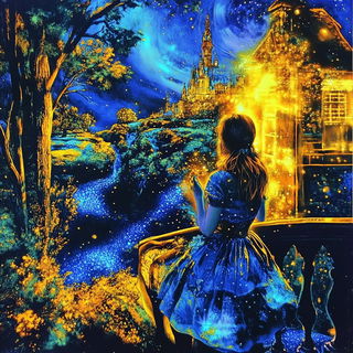 Atelier Vesperleaf style, Midjourney V6.1: retro fairy-tale illustration