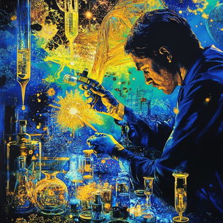 Atelier Vesperleaf style, Midjourney V6.1: editorial illustration for popular scientific magazine cover