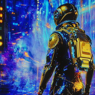 Atelier Vesperleaf style, Midjourney V6.1: cinematic shot from sci-fi movie