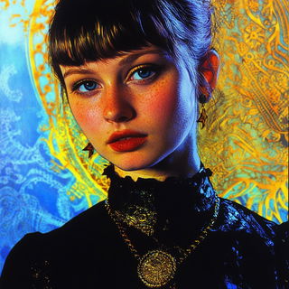 Atelier Vesperleaf style, Midjourney V6.1: photographic portrait of female protagonist