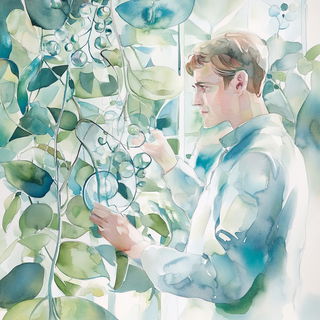 Decklebolt style, Midjourney V6.1: editorial illustration for popular scientific magazine cover