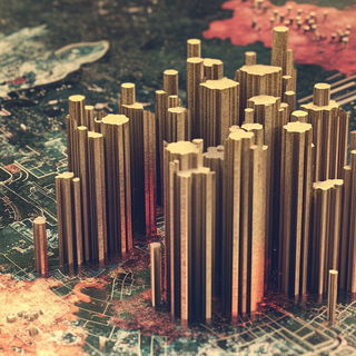 Masonry Masquerade style, Midjourney V6.1: abstract 3D render