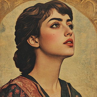 Masonry Masquerade style, Midjourney V6.1: photographic portrait of female protagonist