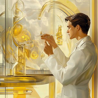 Gondolafolk style, Midjourney V6.1: editorial illustration for popular scientific magazine cover