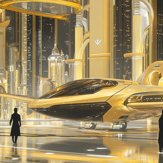 Gondolafolk style, Midjourney V6.1: cinematic shot from sci-fi movie