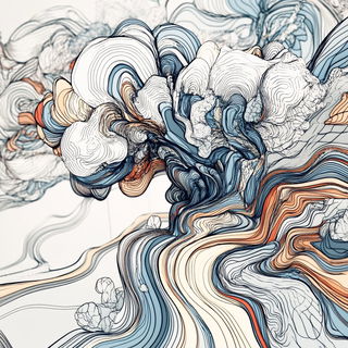 Cloudshift Scenography style, Midjourney V6.1: abstract 3D render