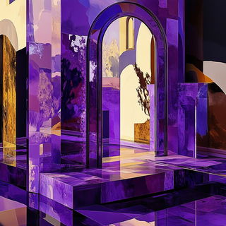 Pyrite Monster Bazaar style, Midjourney V6.1: abstract 3D render