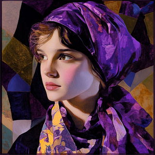 Pyrite Monster Bazaar style, Midjourney V6.1: photographic portrait of female protagonist