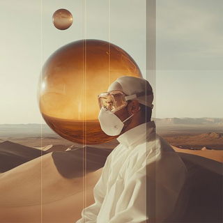Impastocostume style, Midjourney V6.1: editorial illustration for popular scientific magazine cover