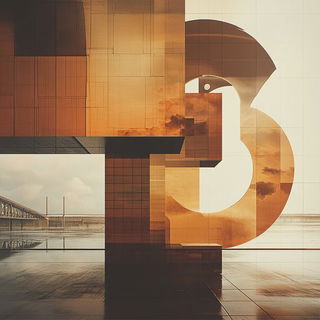 Impastocostume style, Midjourney V6.1: typographic composition with large letters