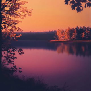 Celestetail style, Midjourney V6.1: realistic landscape photograph of quiet dawn