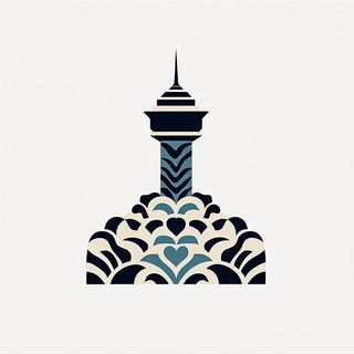 Floracurrent style, Midjourney V6.1: bold minimalist logo design for Istanbul city municipal services