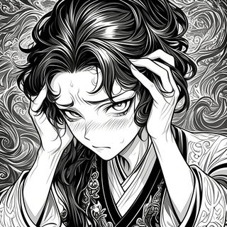 Mount Fuji Afterimage style, Midjourney V6.1: black-and-white manga comic strip