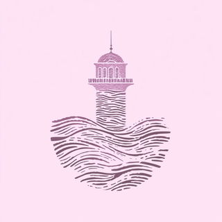 Aquarellomancy style, Midjourney V6.1: bold minimalist logo design for Istanbul city municipal services