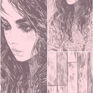 Aquarellomancy style, Midjourney V6.1: black-and-white manga comic strip