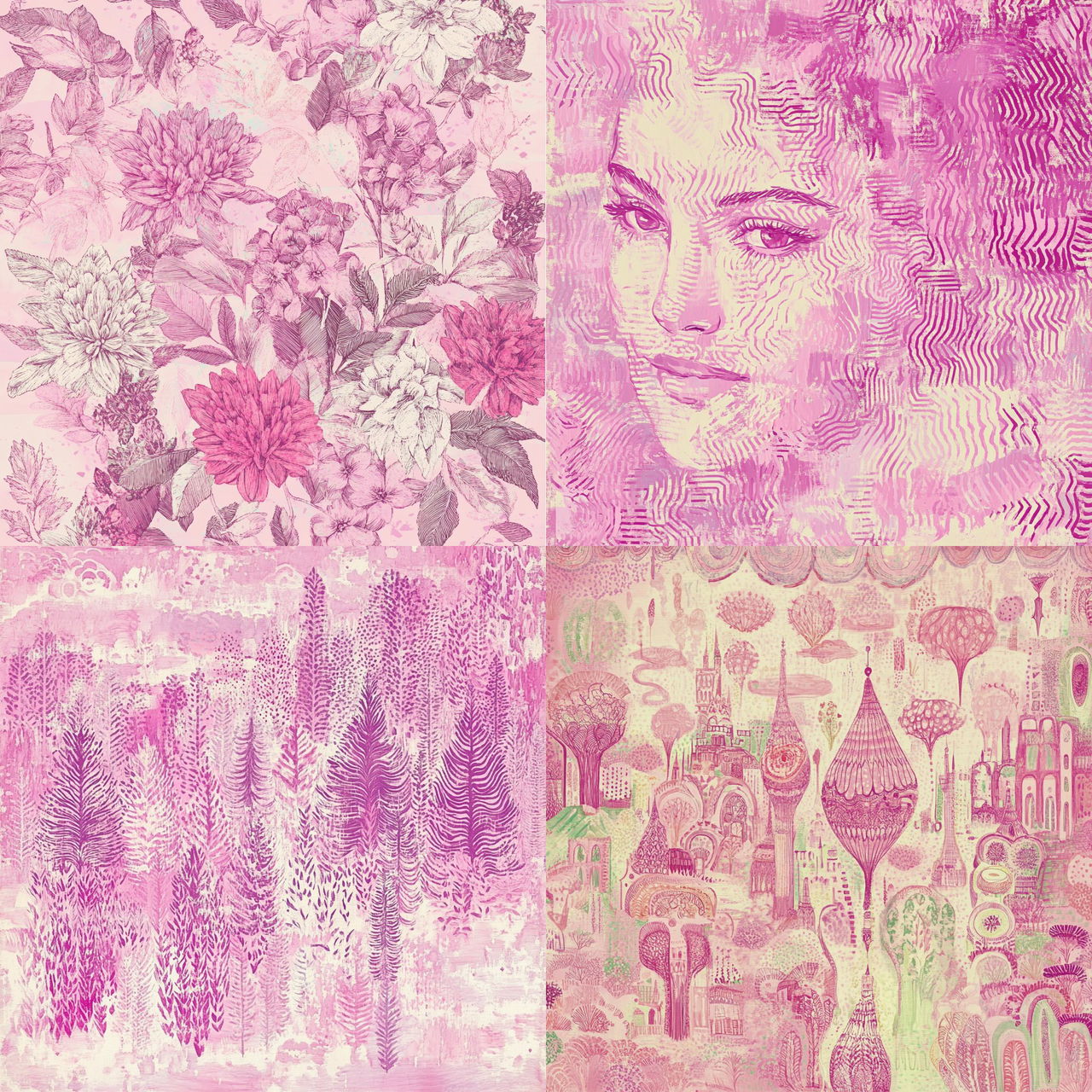 Aquarellomancy style, Midjourney V6.1, render 1 of 4