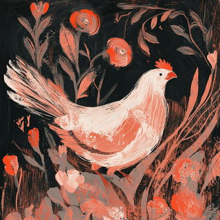 Inkmoon Folklorics style, Midjourney V6.1: traditional folk art