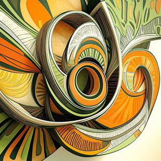 Skyroot Technicolor style, Midjourney V6.1: abstract 3D render