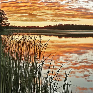Skyroot Technicolor style, Midjourney V6.1: realistic landscape photograph of quiet dawn