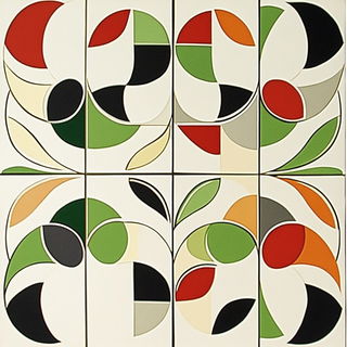 Kaleidosouk style, Midjourney V6.1: creative pattern composition