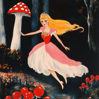 Cartogardenism style, Midjourney V6.1: retro fairy-tale illustration